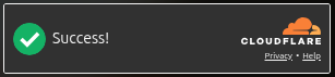 Cloudflare verification success